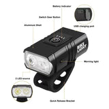 Rechargeable bicycle cycling night light USB light T6 light Strong flashlight Mountain bike front and rear light accessories