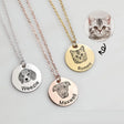 Pet sketch necklace portrait cat puppy pet DIY engraving keychain - V.I.P Digital Presence