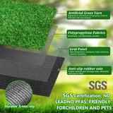 5FTX8FT outdoor artificial grass running blanket, thick and realistic fake grass roll with a pile height of 1.38 inches - V.I.P Digital Presence