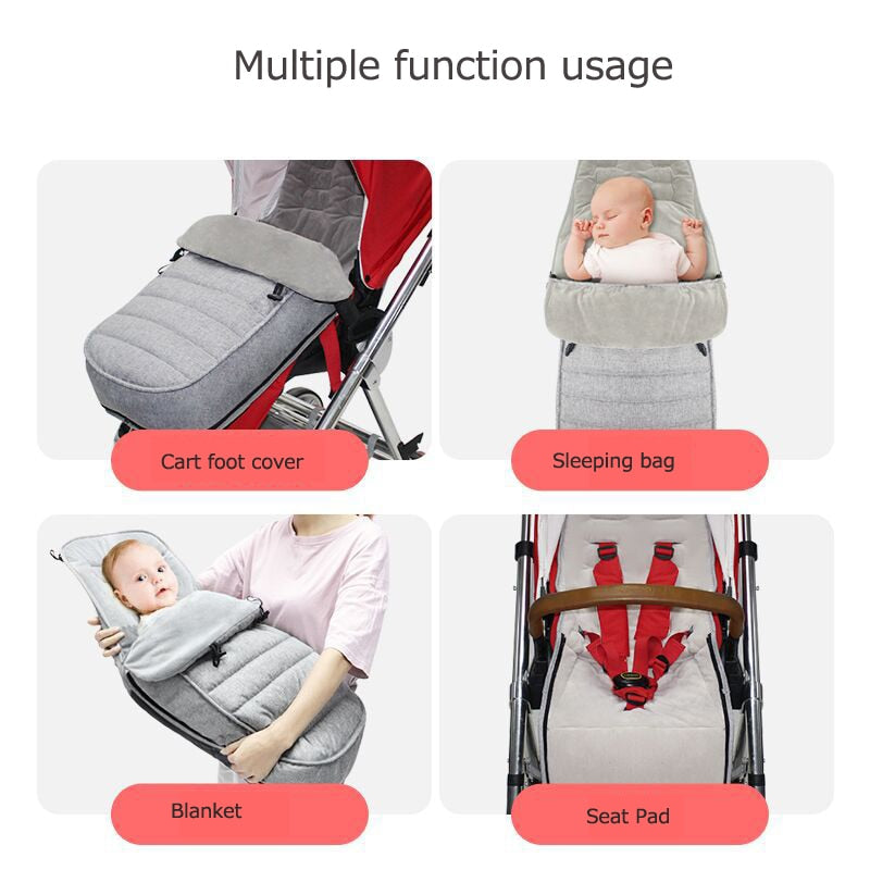 Winter Thick Sleeping Bags Warm Baby Sleepsack Envelope For Newborn Infant Windproof Stroller Cushion Footmuff  Pram - V.I.P Digital Presence
