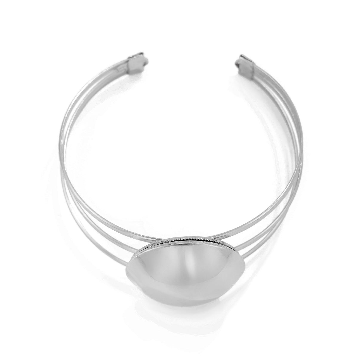 Personalized minimalist three-layer bread arm bracelet, niche minimalist open-ended arm bracelet, arm ring for women - V.I.P Digital Presence