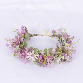 Forest women's floral wreath fresh little daisy princess sweet headband spring photo headband - V.I.P Digital Presence