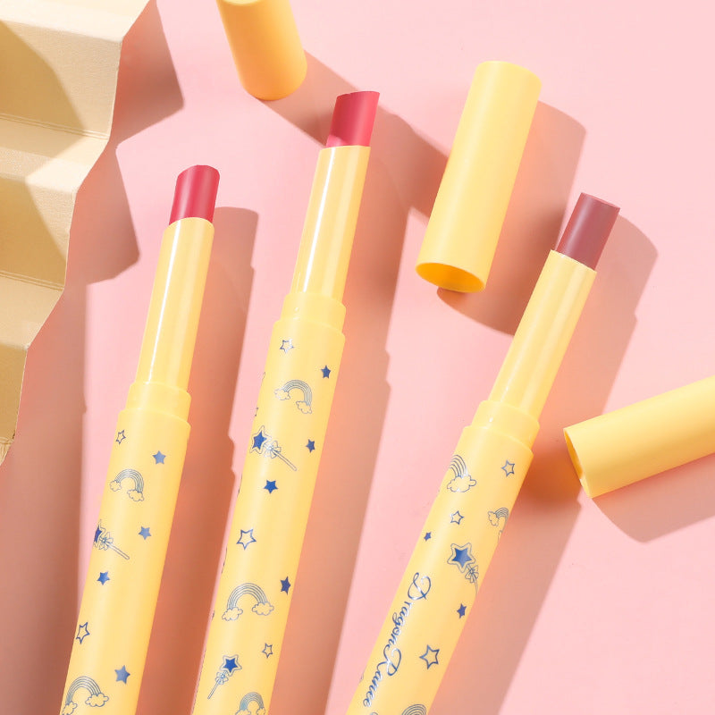 Crayon Lipstick Milk Tea Color Red Bean Paste Color Lip Liner Student Velvet Lipstick Pen Matte Lipstick - V.I.P Digital Presence