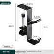Portable student backpack hook, office desk mobile headphone hook, table side umbrella hook Hook storage - V.I.P Digital Presence