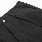 Vertical Striped Casual Trousers Men's Dress Pants Fashion Design Pleated Draped Cool Loose Straight Wide-Leg Long Pants - V.I.P Digital Presence