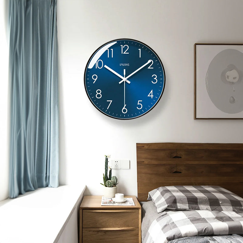 Brand - new 10/12 - inch modern wall clock. Its silent quartz makes it perfect for living rooms. - V.I.P Digital Presence