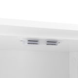 Tall Bathroom Cabinet with Four Doors, Large Storage Space Open Shelve, Upper Storage Cabinet, Whit - V.I.P Digital Presence