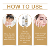 Suero para ojos: delicado, humectante, suave, hidratante y reparador para la piel del contorno de ojos.