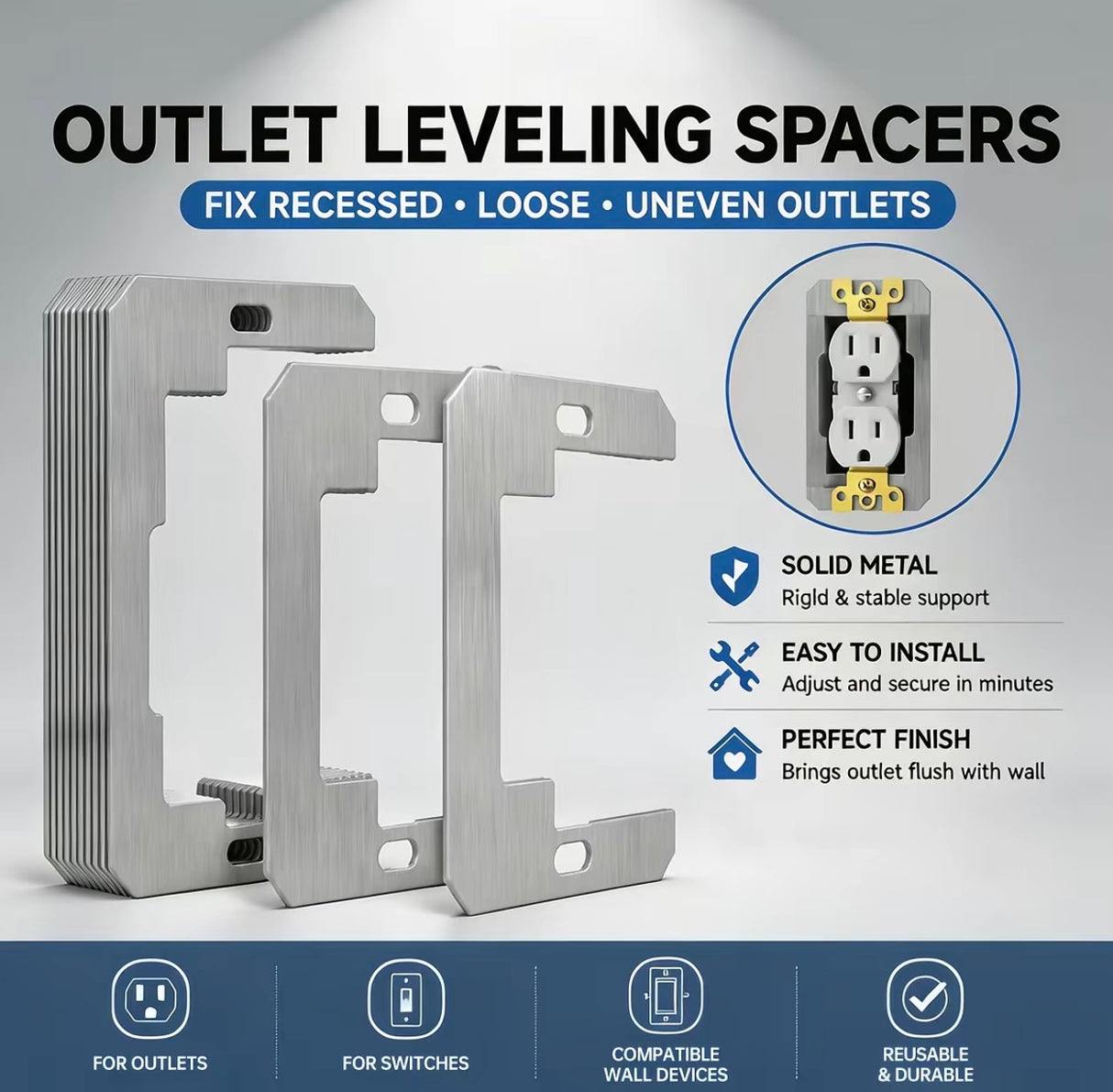 LevelFix Wall Plate Spacers