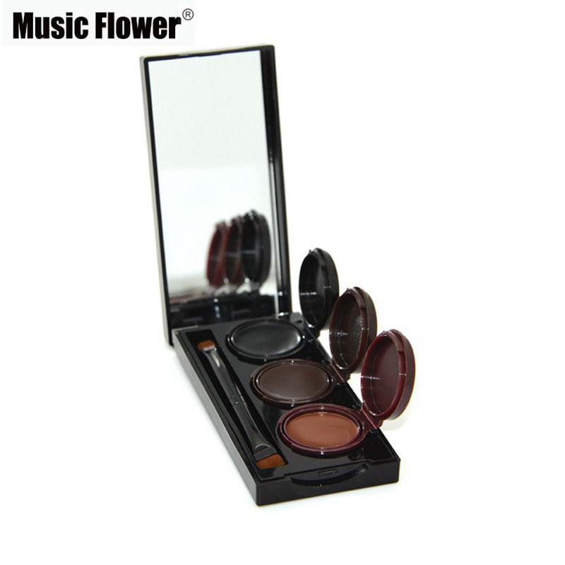 Music Flower Brand Makeup Eyeliner Gel & Eyebrow Powder Palette Waterproof Lasting Smudgeproof Cosmetics Eye Brow Enhancers - V.I.P Digital Presence