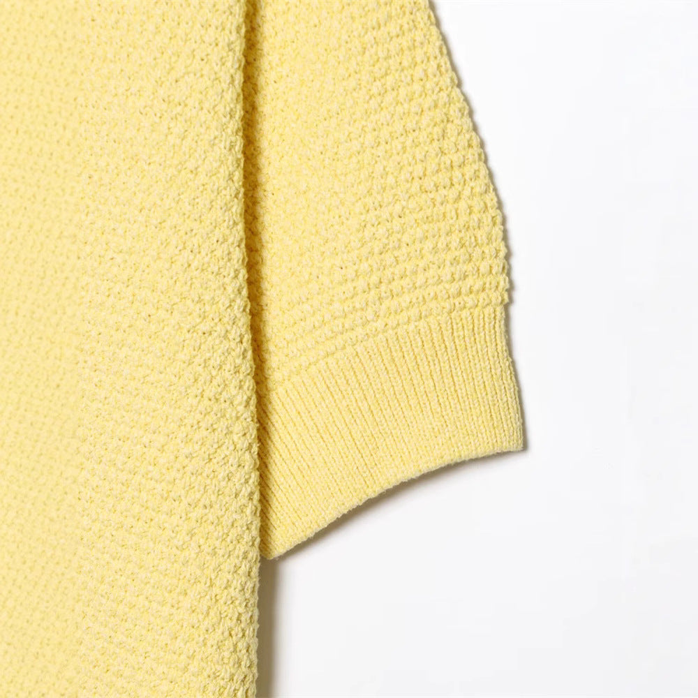 Spring New Style Round Neck Solid Color Loose Knit Sweater - V.I.P Digital Presence