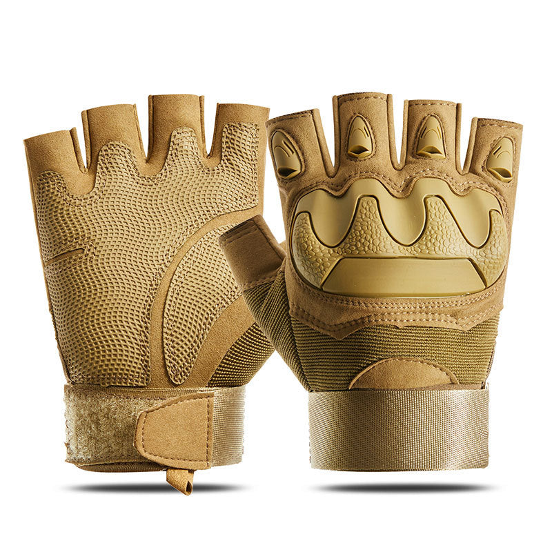 Tactical half-finger gloves men's soft shell protective microfiber special forces military fans sports cycling outdoor - V.I.P Digital Presence
