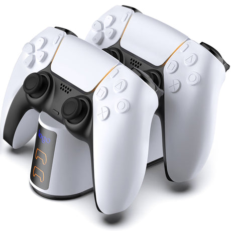 PS5 SLIM controller charger RGB seven color luminous base contact dual fast charging base charging game peripheral accessories - V.I.P Digital Presence