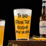 Round glass cup 16oz beer wheat cup body customized straight cup - V.I.P Digital Presence