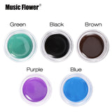 Music Flower 5 colors Waterproof Eyeliner Gel Eye Makeup Eye Liner With Brush 24 Hours Long-lasting Eyelid Black Cosmetic Gel - V.I.P Digital Presence