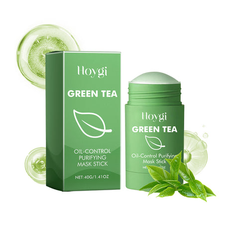 Green Tea Cleansing Mask Stick, Face Cleanser Close Mouth Soft And Smooth Skin Moisturizing Pores Solid Mask Stick - V.I.P Digital Presence