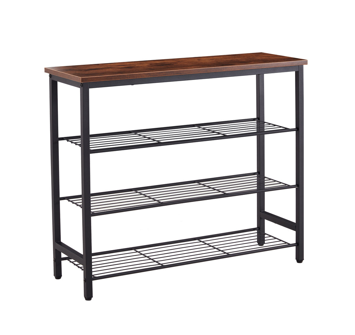 DN 4-Tier Metal Shoe Rack, Modern Multifunctional Shoe Storage Shelf with MDF Top Board, 1 pc per carton - V.I.P Digital Presence