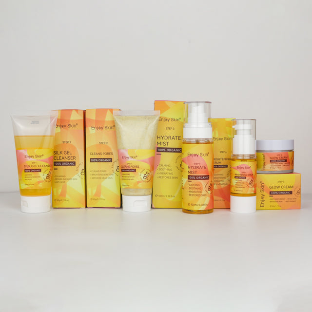 5pcs Natural Organic Vegan Facial Anti Acne Serum Skincare Cream Face Care Whitening Tumeric Skin Care Set - V.I.P Digital Presence