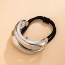 Personalized retro double-layer arc elastic hairpin irregular temperament hair ring - V.I.P Digital Presence