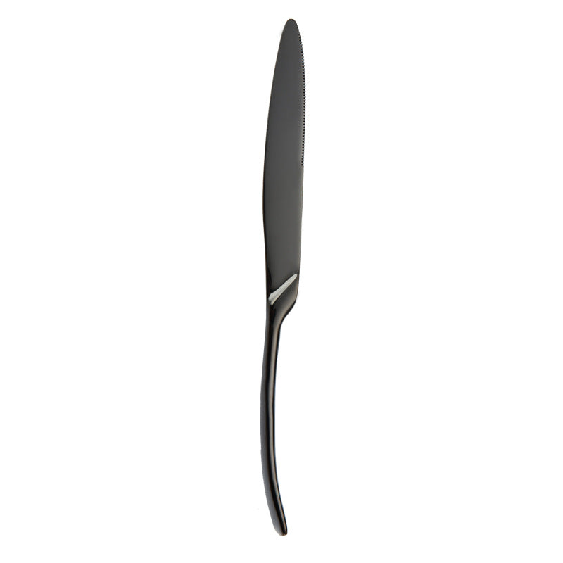 Portugal Titanium Black Stainless Steel Western Cutlery Set for Hotel and Restaurant Knife Fork Spoon Suite Factory Wholesale - V.I.P Digital Presence