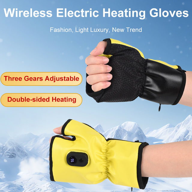 Autumn and winter electric heating gloves intelligent constant temperature charging heating gloves outdoor skiing camping - V.I.P Digital Presence