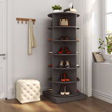 Grey 360 Rotating shoe cabinet 6 layers - V.I.P Digital Presence