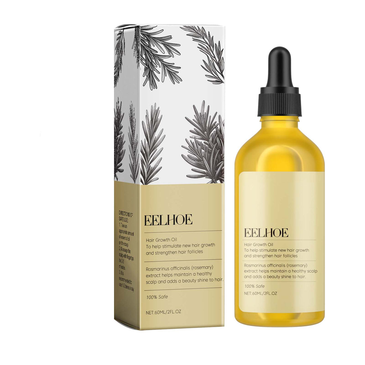Rosemary Hair Care Essential Oil Soft Luster Hair Solid Dry Hair Fluffy Hair Care Scalp Essential Oil - V.I.P Digital Presence