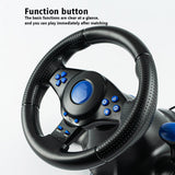 Suitable for Switch/Xbox One/360/PS4/PS2/PS3/PC racing games 7-in-1 steering wheel - V.I.P Digital Presence
