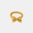Twisted Titanium Steel Bow Ring - V.I.P Digital Presence