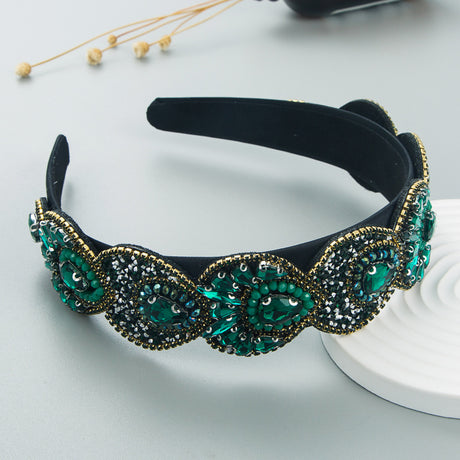 Hair Hoop Fashion Retro Baroque Crystal Head Hoop Korean High-End Hair Accessories Korean Version Of The Hair Cave - V.I.P Digital Presence