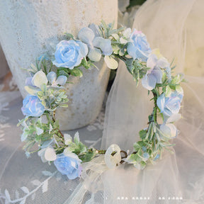 Mori Flower Bridal headdress garland modeling headdress photo wedding dress hair accessories Bridesmaid accessories holiday head - V.I.P Digital Presence