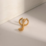 18K Gold-Plated Stainless Steel Cuff Earrings - V.I.P Digital Presence