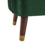 Upholstered Barrel Accent Chair With Wooden Legs - V.I.P Digital Presence