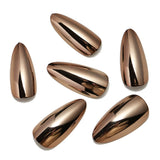 Wearable Nails European and American Style Electroplated Fake Nails Bronze Wearable Patch Manicure Nail Finished Products - V.I.P Digital Presence