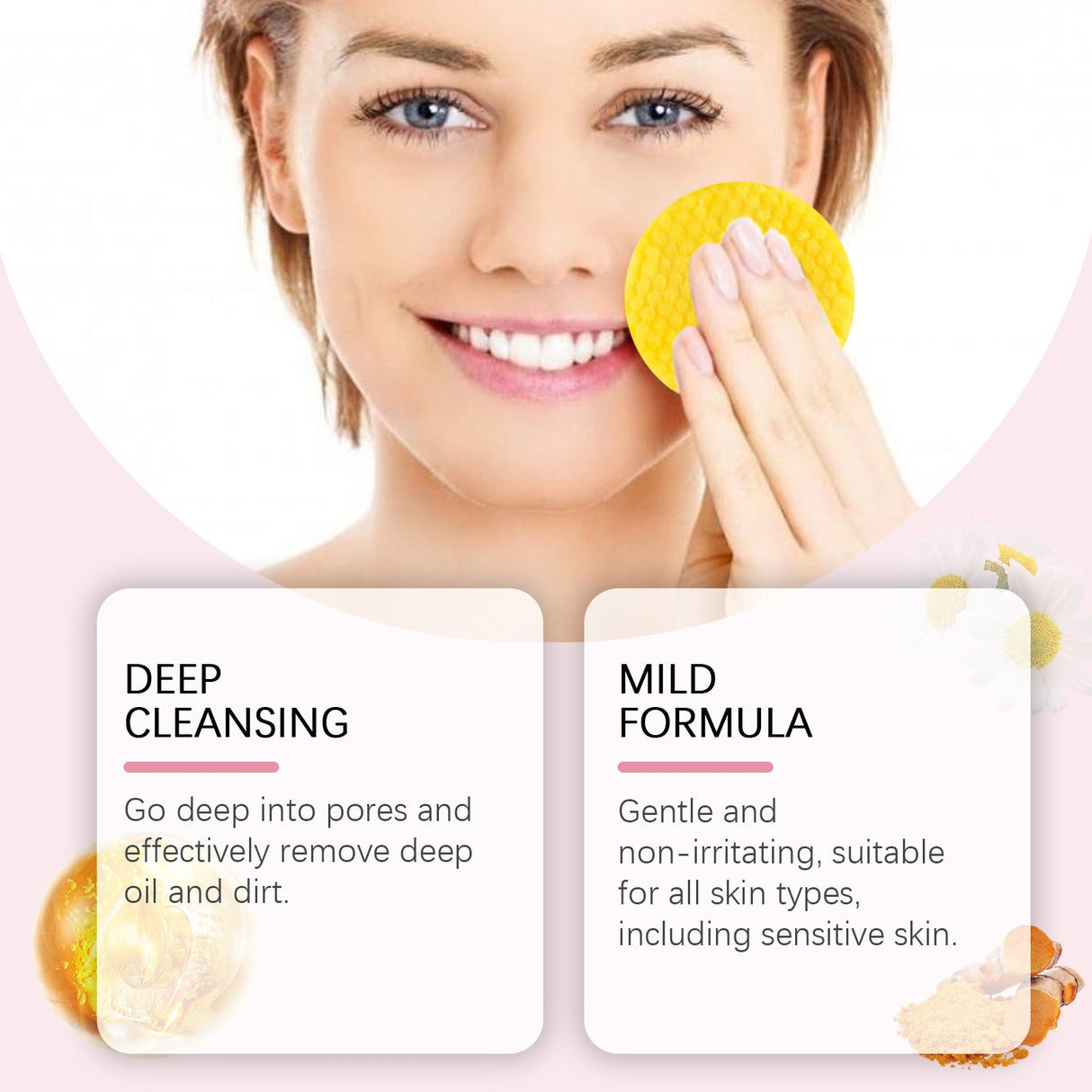 EELHOE Turmeric Kojic Acid Cleansing Pads Exfoliating Pads Facial Sponges For Cleansing Exfoliating Daily Cleansing Skin Care (40 PCS) - V.I.P Digital Presence