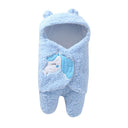 Conjunto de ropa para bebé, mono de una pieza con manta cálida y dibujos animados