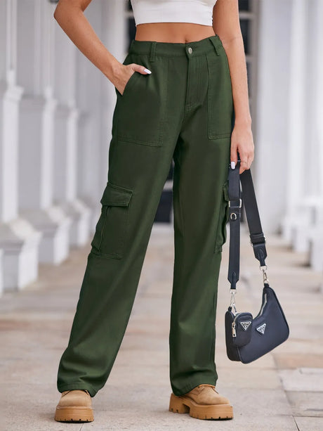 Straight Denim Cargo Pants - V.I.P Digital Presence