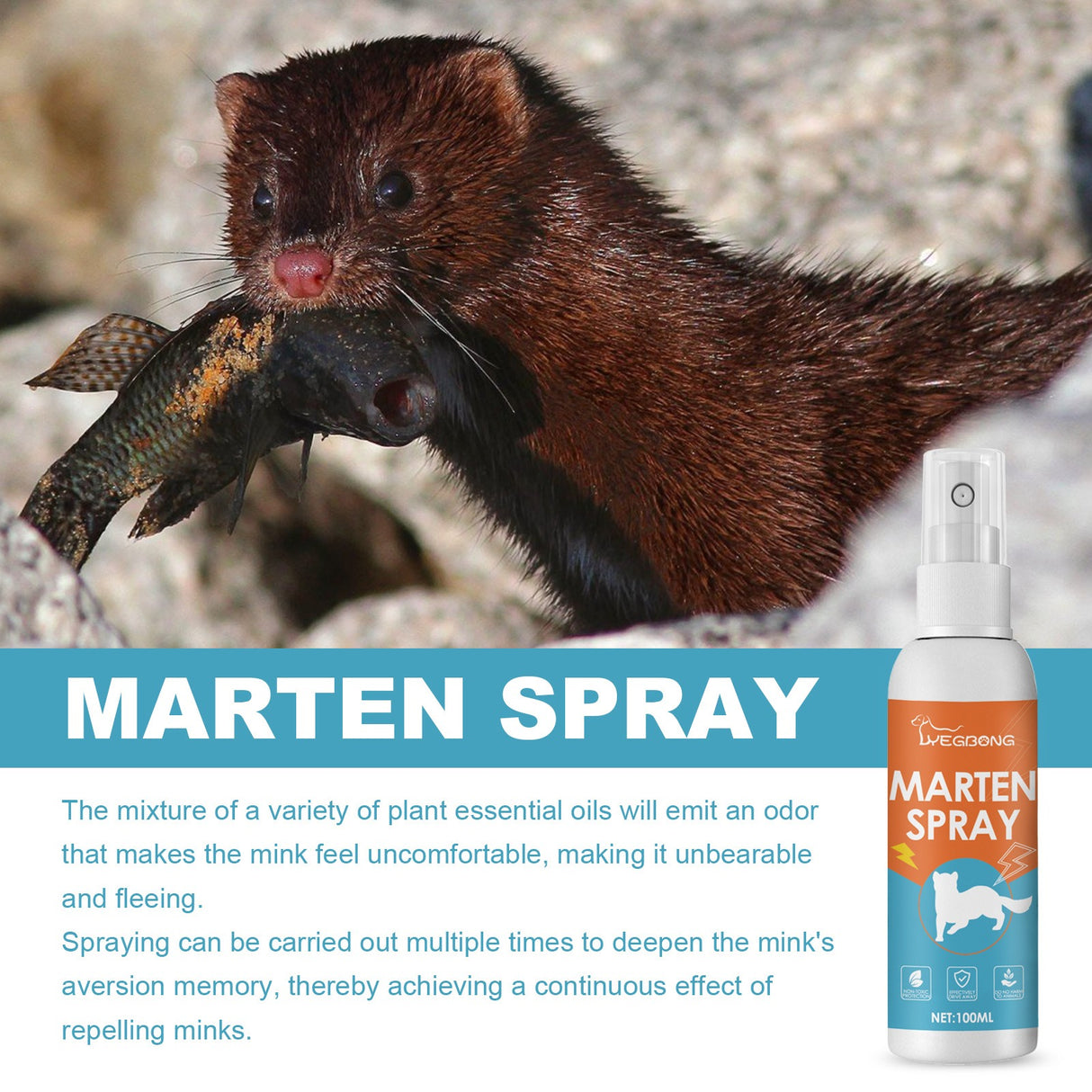 Yegbong Wild Animals Repellent Plant Formula Animal Repeller Outdoor Insect Marten Mouse Repellent - V.I.P Digital Presence