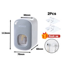 Automatic Toothpaste Dispenser Squeezers Toothpaste Tooth Dust-proof Toothbrush Holder Wall Mount Stand Bathroom Accessories Set - V.I.P Digital Presence
