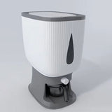 10Kg Rice Dispenser Storage Container Sealed Grain Cereal Dispenser Storage Box with Lid Measuring Cylinder - V.I.P Digital Presence