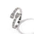 Fashionable Opening Bracelet Ins Style Diamond Set Interwoven Two Color Bracelet Personalized Hip Hop Men's Handpiece - V.I.P Digital Presence