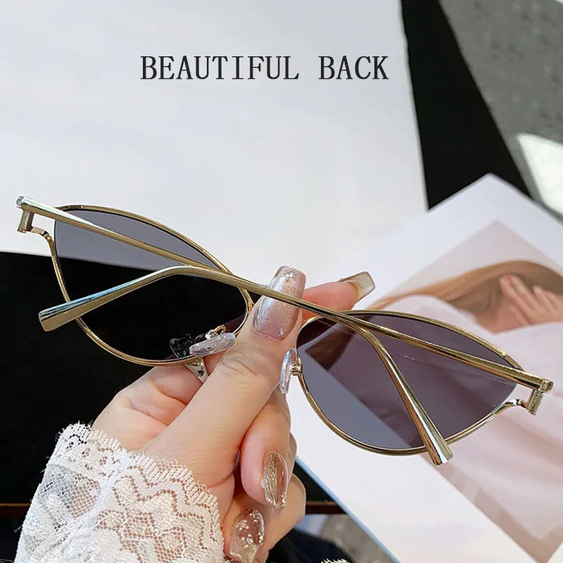 Cat Eye Sunglasses Women Trendy Vintage Vacation Designer Luxury Glasses Lentes De Sol Mujer Lunette Soleil Femme Vasos - V.I.P Digital Presence