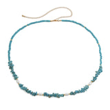 Gravel imitation pearl beach waist chain waist chain jewelry versatile single-layer bead body chain - V.I.P Digital Presence