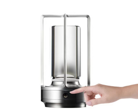 "Vintage Aluminum Table Lamp with LED Dining Table Ambience Light, USB Charging, Touch Control, Decorative Bar and Camping Night Light" - V.I.P Digital Presence