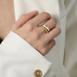 18K Gold-Plated Open Ring - V.I.P Digital Presence