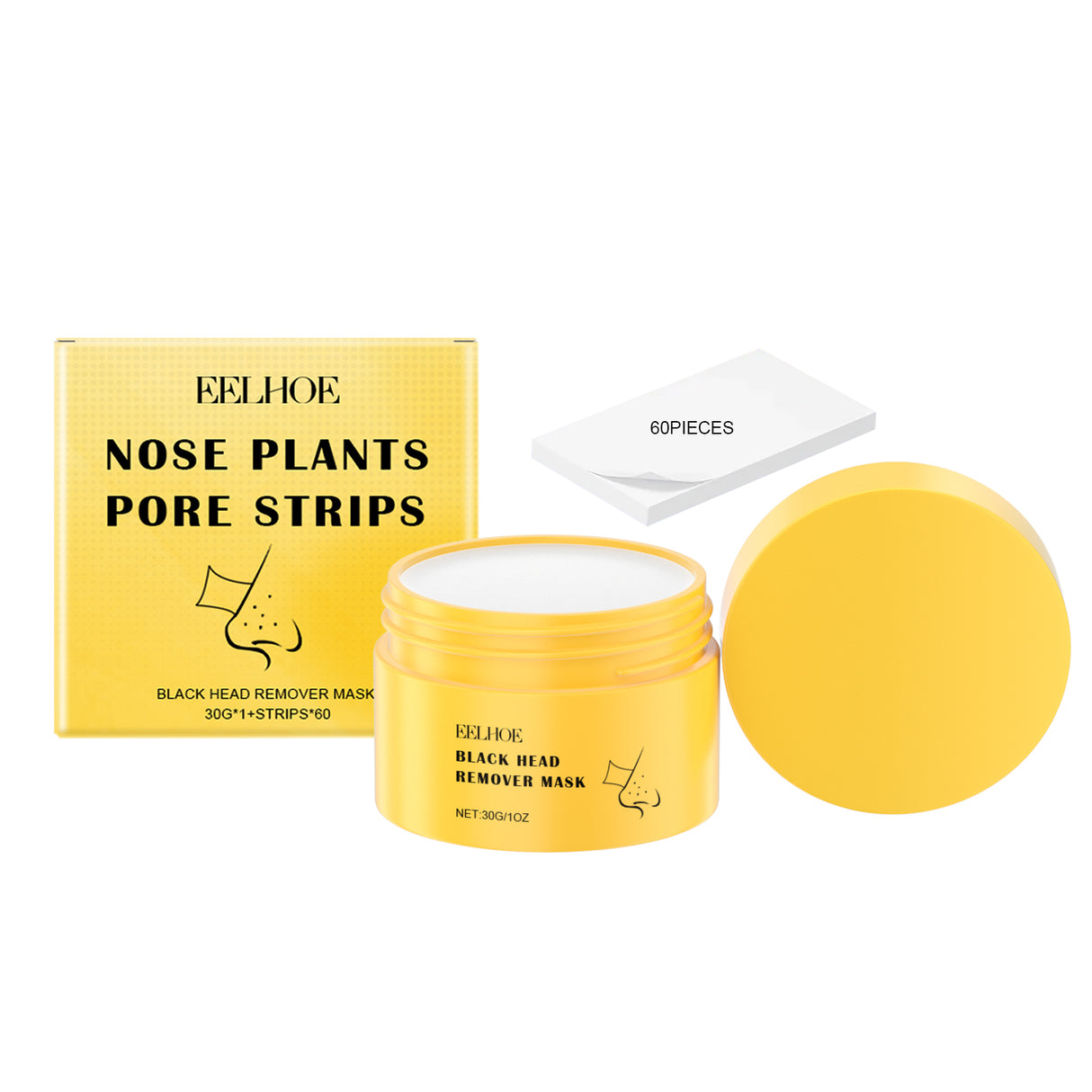 Blackhead Cleansing Nose Patch Gently Cleanses T Zone Pores, Acne Moisturizes Skin And Tears Nose Mask