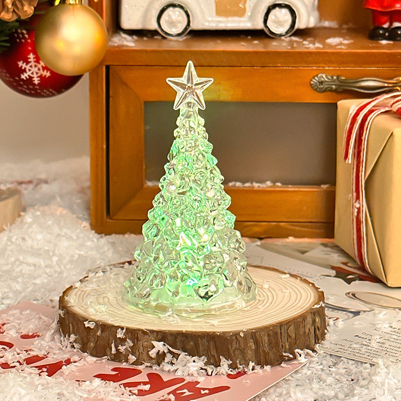 Christmas Star Tree Night Light LED Room Decoration Iceberg Atmosphere Light Children's Christmas Gift Desktop Ornament - V.I.P Digital Presence
