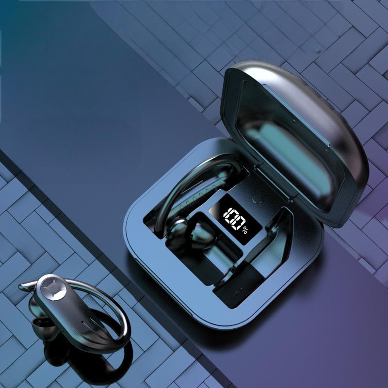 B1 TWS Bluetooth Earphones 5.0 Sports Sweatproof Hanging Ear with LED Digital Wireless Earphones Private Model - V.I.P Digital Presence