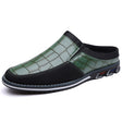 Men's Half-Slipper Leather Shoes Back Strap Slippers Big Size Toe-Covered Slippers - V.I.P Digital Presence