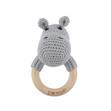 Carving Name Baby Soothing Bell Newborn Gift Bath Gift Knitted Cartoon Doll